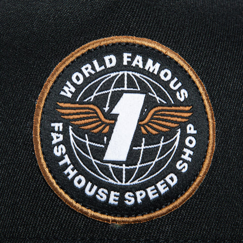Fasthouse Renown Snapback Flexfit Hat - Black Fasthouse