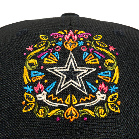 New Era 9Seventy Dallas Cowboys Hasta La Muerte Stretch Snapback Hat - Black Dallas Cowboys