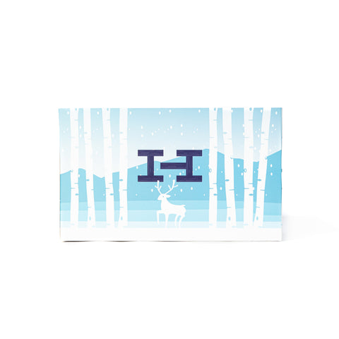 Hat Club Holiday Display Gift Box - White, Light Blue Hat Club