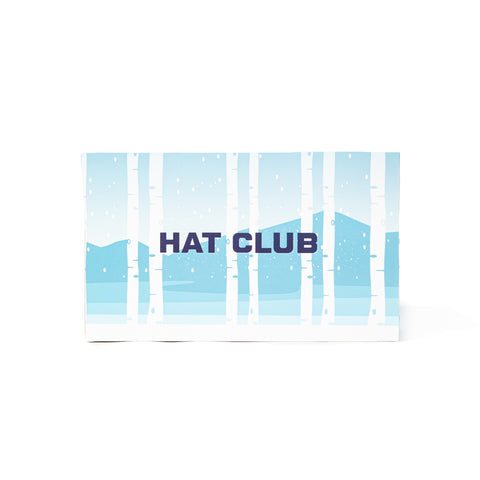 Hat Club Holiday Display Gift Box - White, Light Blue Hat Club