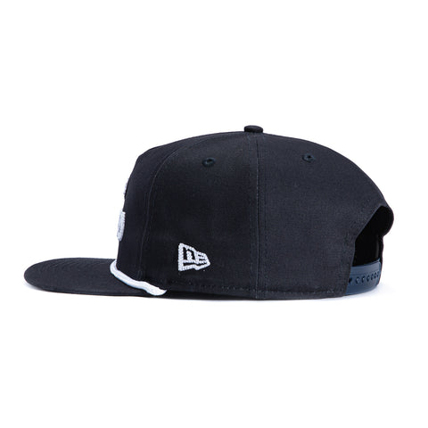 New Era 9Fifty Atlanta Braves Team Text Snapback Hat - Navy