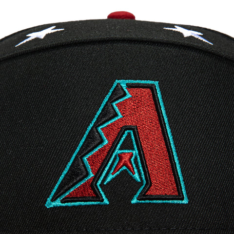 New Era 59Fifty Arizona Diamondbacks 2025 All Star Game Patch Hat - Black, Cardinal