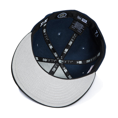 New Era 59Fifty New York Rangers 100th Anniversary Patch Hat - Navy, Black New Era