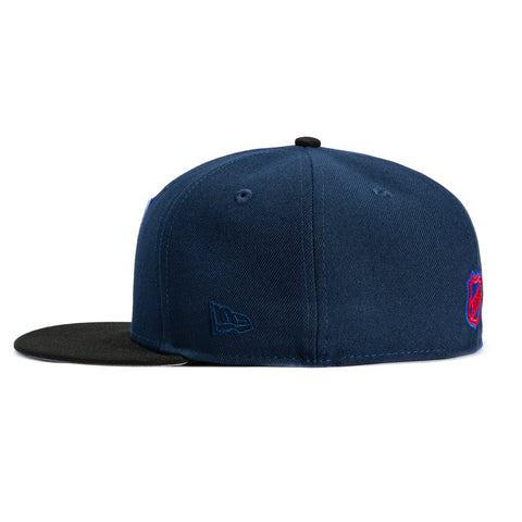 New Era 59Fifty New York Rangers 100th Anniversary Patch Hat - Navy, Black New Era