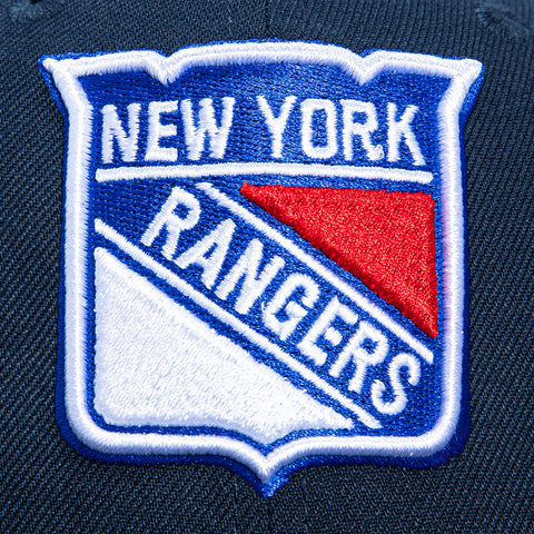 New Era 59Fifty New York Rangers 100th Anniversary Patch Hat - Navy, Black New Era