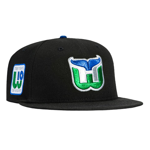 New Era 59Fifty Hartford Whalers 10th Anniversary Patch Hat - Black New Era