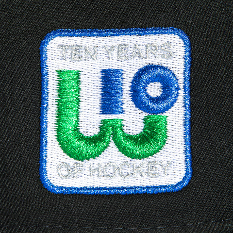 New Era 59Fifty Hartford Whalers 10th Anniversary Patch Hat - Black New Era