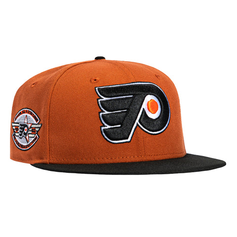New Era 59Fifty Philadelphia Flyers 1992 All Star Game Patch Hat - Burnt Orange, Black New Era