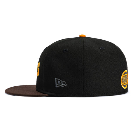 New Era 59Fifty New York Knicks Logo Patch Ransom Hat - Black, Brown New Era
