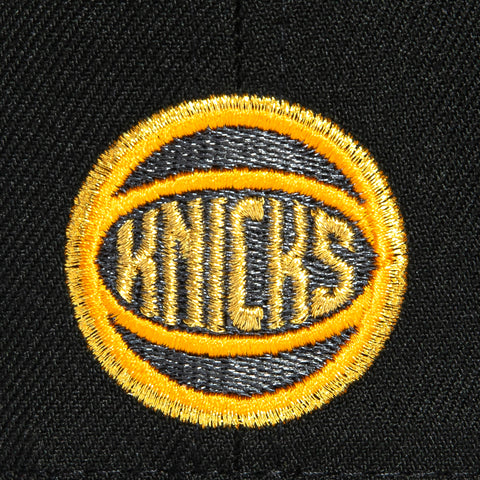 New Era 59Fifty New York Knicks Logo Patch Ransom Hat - Black, Brown New Era