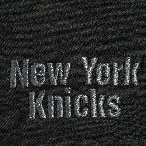 New Era 59Fifty New York Knicks Logo Patch Ransom Hat - Black, Brown New Era