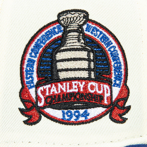 New Era 59Fifty New York Rangers 1994 Stanley Cup Patch Hat - White, Royal New Era