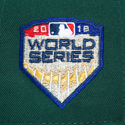 New Era 59Fifty Boston Red Sox 2018 World Series Patch Hat - Green, Navy, Red New Era