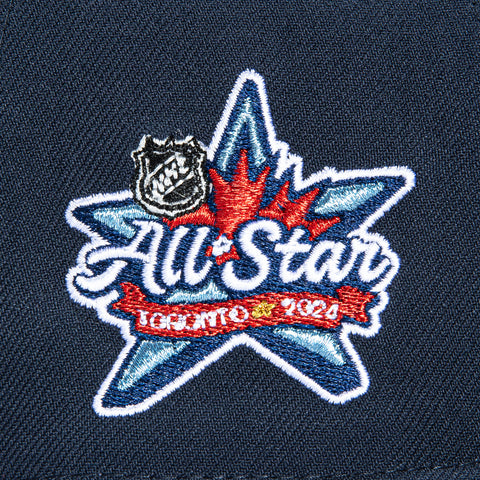 New Era 59Fifty Toronto Maple Leafs 2024 All Star Game Patch Hat - Navy, Black New Era