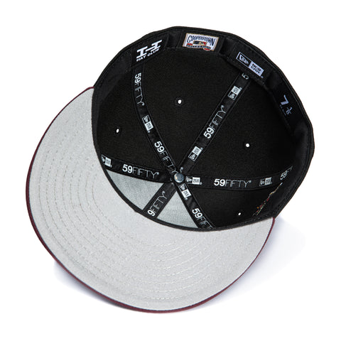 New Era 59Fifty Atlanta Braves 2000 All Star Game Patch Hat - Black, Maroon, Metallic Copper New Era