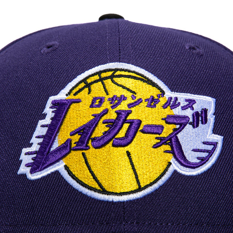 New Era 59Fifty Los Angeles Lakers Hyperfly Hat - Purple, Black New Era