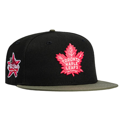 New Era 59Fifty Toronto Maple Leafs 2024 All Star Game Patch Hat - Black, Olive, Infrared New Era