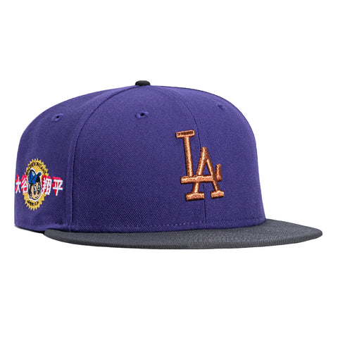 New Era 59Fifty Los Angeles Dodgers Shohei Ohtani Anime Patch Hat - Purple, Graphite New Era