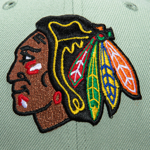 New Era 59Fifty Chicago Blackhawks 2015 Winter Classic Patch Hat - Everest Green, Black New Era