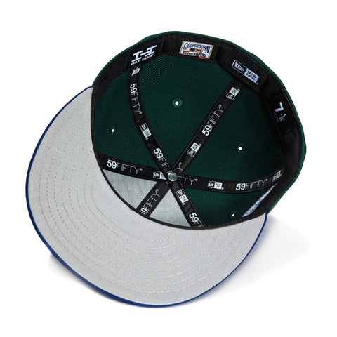 New Era 59Fifty Brooklyn Dodgers 1942 All Star Game Patch Script Hat - Green, Royal, Metallic Silver New Era