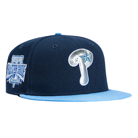 New Era 59Fifty Philadelphia Phillies 1996 All Star Game Patch Alternate Hat - Navy, Light Blue New Era