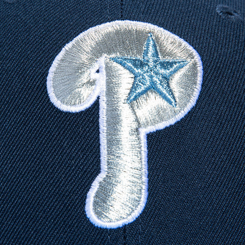 New Era 59Fifty Philadelphia Phillies 1996 All Star Game Patch Alternate Hat - Navy, Light Blue New Era