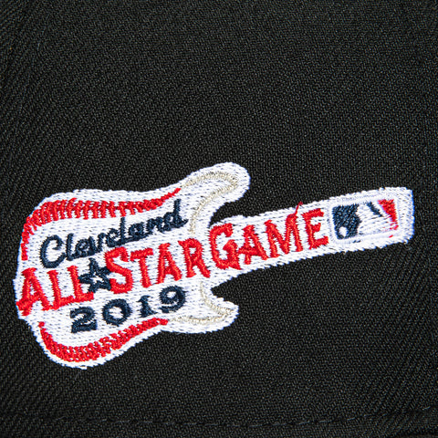 New Era 59Fifty Cleveland Indians 2019 All Star Game Patch Hat - Black, White New Era