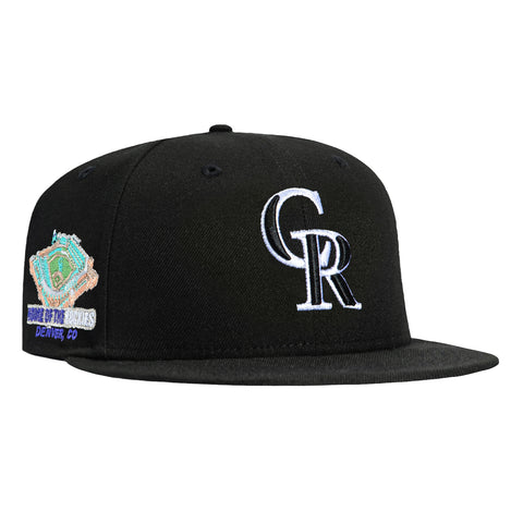 New Era 59Fifty Colorado Rockies Stadium Patch Hat - Black, White New Era