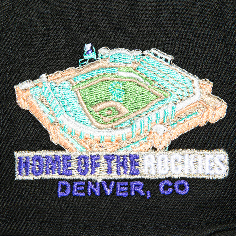 New Era 59Fifty Colorado Rockies Stadium Patch Hat - Black, White New Era
