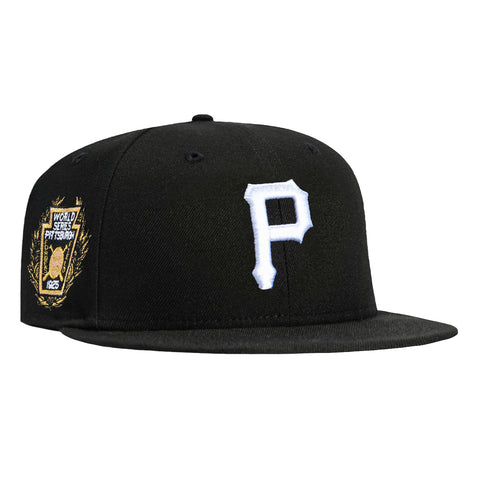 New Era 59Fifty Pittsburgh Pirates 1925 World Series Patch Hat - Black, White New Era