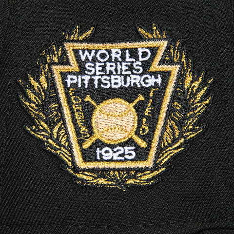 New Era 59Fifty Pittsburgh Pirates 1925 World Series Patch Hat - Black, White New Era