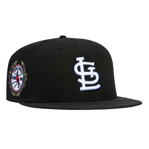 New Era 59Fifty St Louis Cardinals 1942 World Series Patch Hat - Black, White New Era
