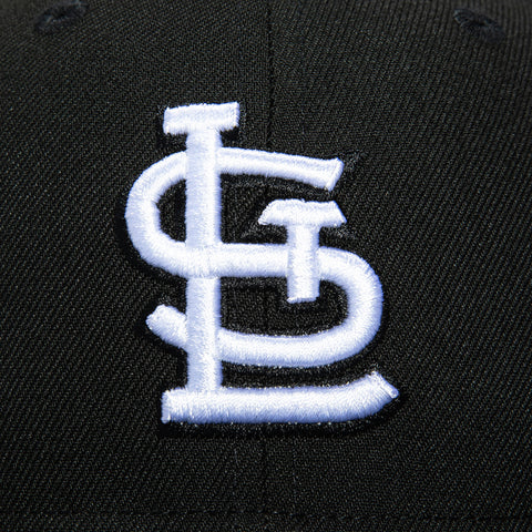 New Era 59Fifty St Louis Cardinals 1942 World Series Patch Hat - Black, White New Era