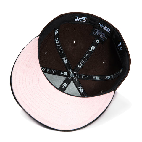 New Era 59Fifty Mexico El Tricolor Mexico Flag Patch Script Pink UV Hat - Brown, Black New Era