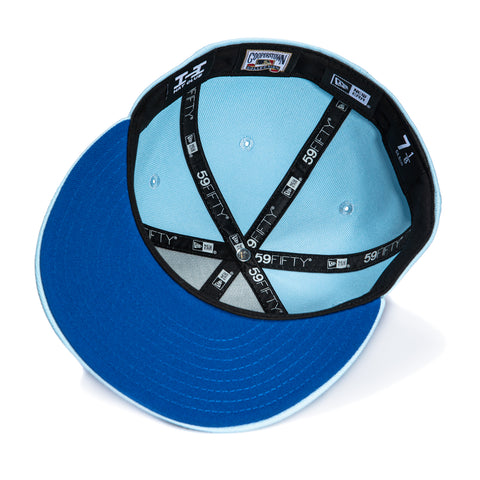 New Era 59Fifty New York Yankees 1999 World Series Patch Rose Royal UV Hat - Light Blue New Era