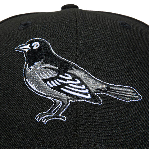 New Era 59Fifty Baltimore Orioles 30th Anniversary Champions Patch Alternate Hat - Black, White New Era