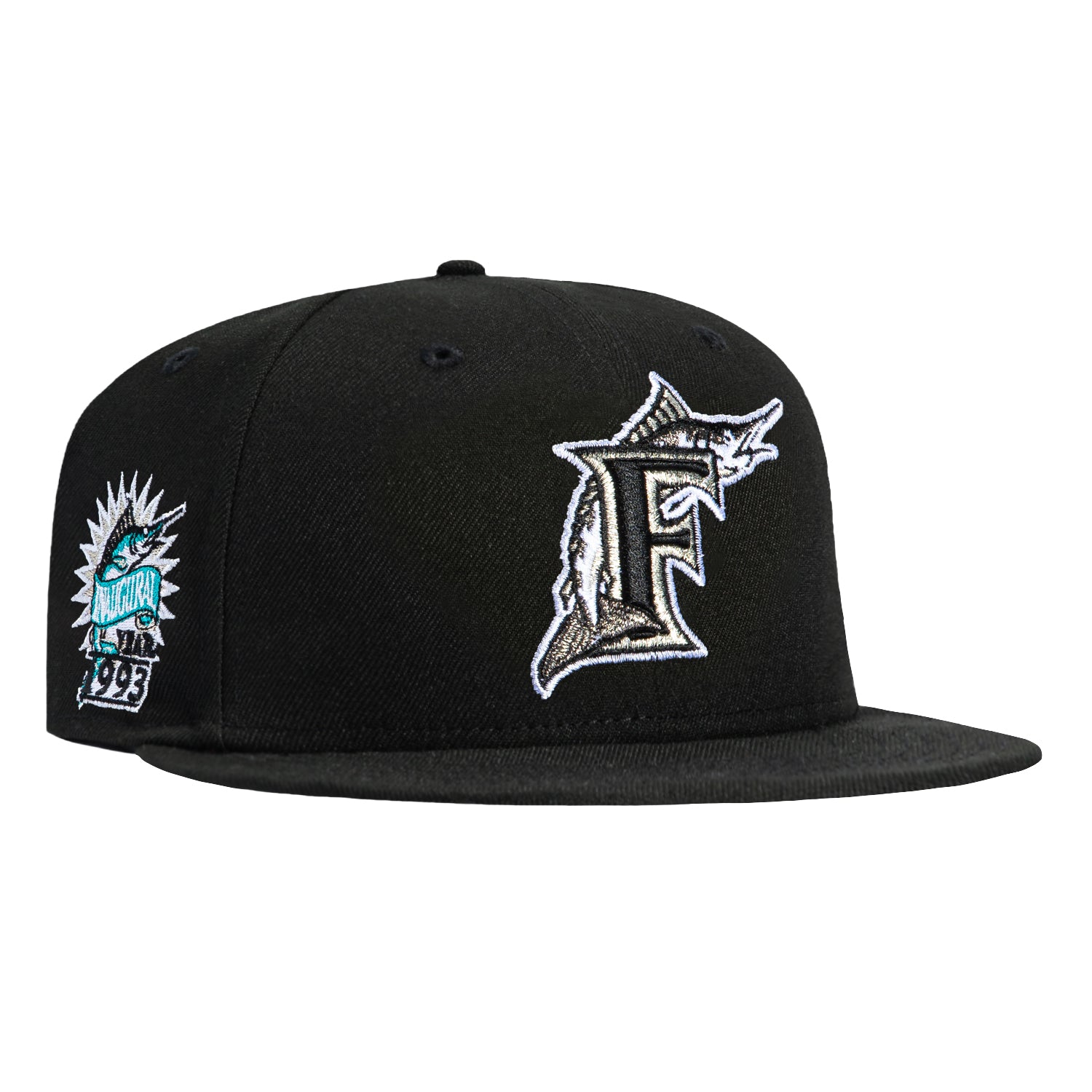 チャッピー New Era 59Fifty Miami Marlins 1993 Inaugural Patch Hat - Black