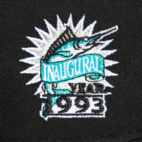 New Era 59Fifty Miami Marlins 1993 Inaugural Patch Hat - Black, White New Era