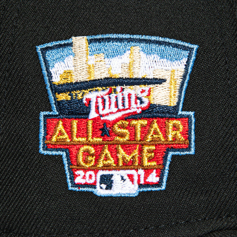 New Era 59Fifty Minnesota Twins 2014 All Star Game Patch Hat - Black, White New Era