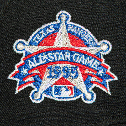 New Era 59Fifty Texas Rangers 1995 All Star Game Patch Hat - Black, White New Era