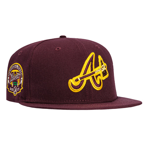New Era 59Fifty Atlanta Braves 2017 Inaugural Season Patch Alternate Hat - Maroon New Era