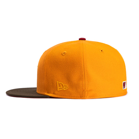 New Era 59Fifty Houston Astros 2005 World Series Patch 2000 Gradient Brick UV Hat - Light Orange, Brown New Era