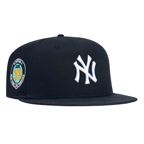 New Era 59Fifty New York Yankees 99 Aaron Judge Patch Mint UV Hat - Navy New Era