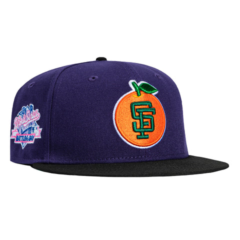 New Era 59Fifty San Francisco Giants Battle of the Bay Patch Orange Hat - Purple, Black New Era