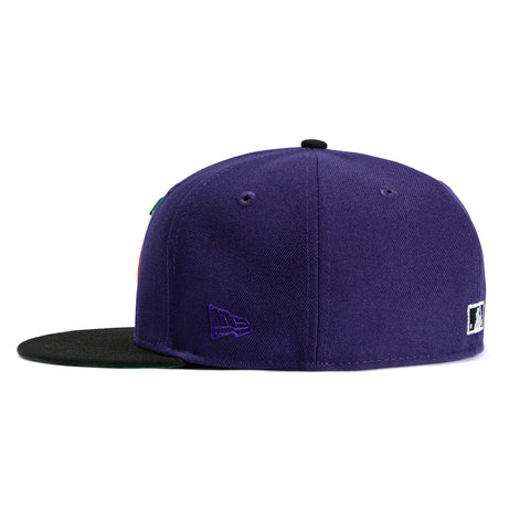 New Era 59Fifty San Francisco Giants Battle of the Bay Patch Orange Hat - Purple, Black New Era