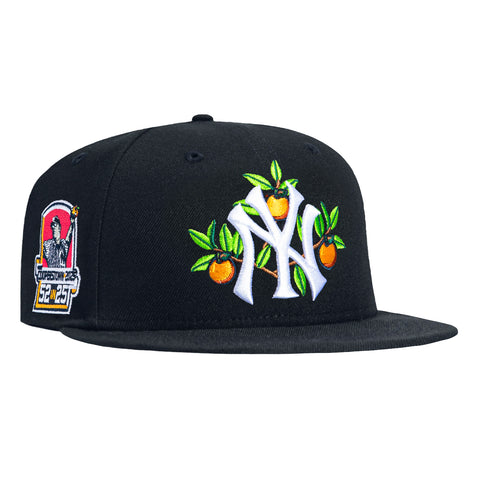New Era 59Fifty New York Yankees Cooperstown 2025 Hall of Fame Patch Grapefruit Hat - Navy New Era