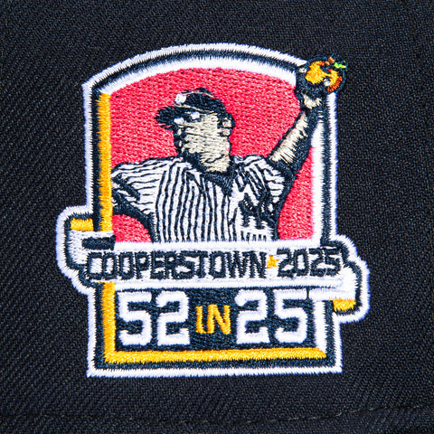 New Era 59Fifty New York Yankees Cooperstown 2025 Hall of Fame Patch Grapefruit Hat - Navy New Era