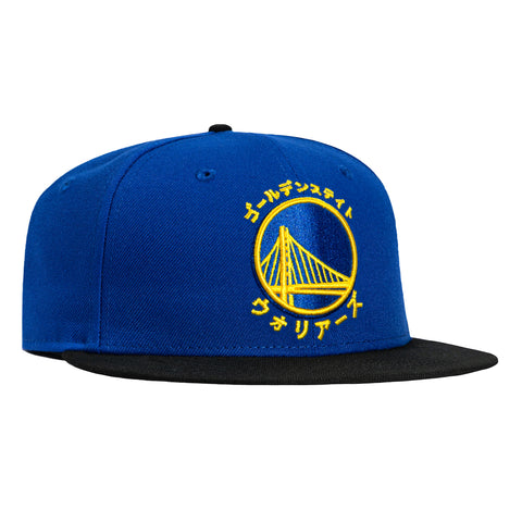 New Era 59Fifty Golden State Warriors Katakana Hat - Royal, Black New Era