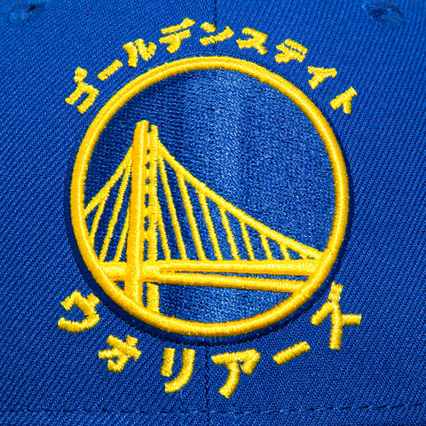 New Era 59Fifty Golden State Warriors Katakana Hat - Royal, Black New Era