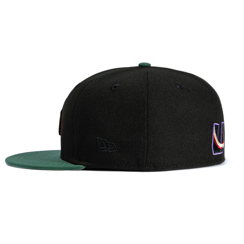 New Era 59Fifty Utah Mammoth Hat - Black, Green New Era